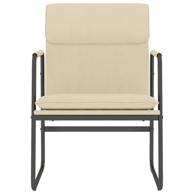 Lounge Chair Cream 55x64x80 cm Fabric