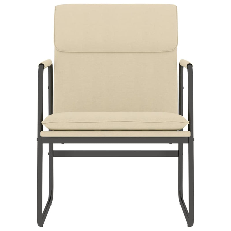 Lounge Chair Cream 55x64x80 cm Fabric