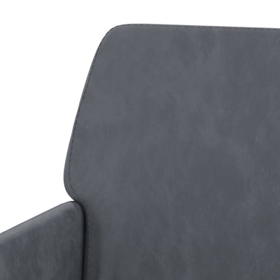 Bench Dark Grey 108x79x79 cm Velvet