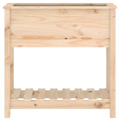 Planter with Shelf 82.5x34.5x81 cm Solid Wood Pine