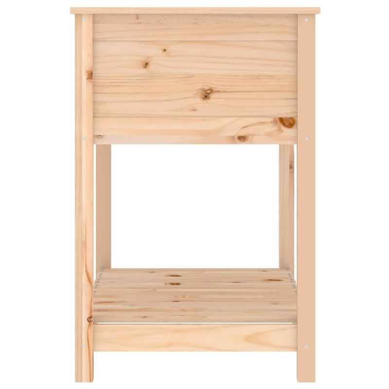 Planter with Shelf 82.5x54x81 cm Solid Wood Pine