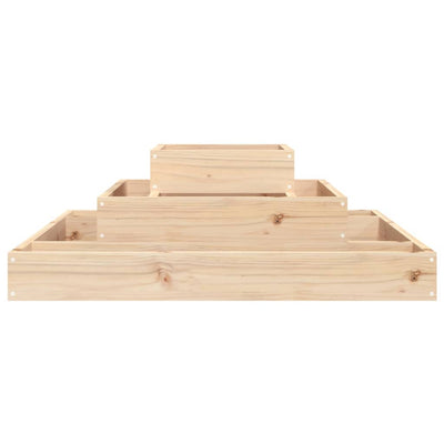 Planter 80x80x27 cm Solid Wood Pine