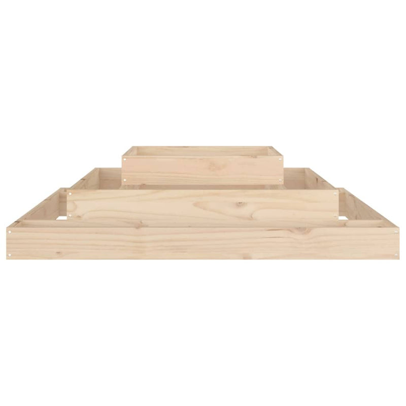 Planter 110x110x27 cm Solid Wood Pine