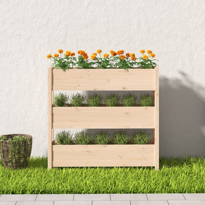 Planter 112x25x104.5 cm Solid Wood Pine