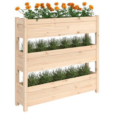 Planter 112x25x104.5 cm Solid Wood Pine