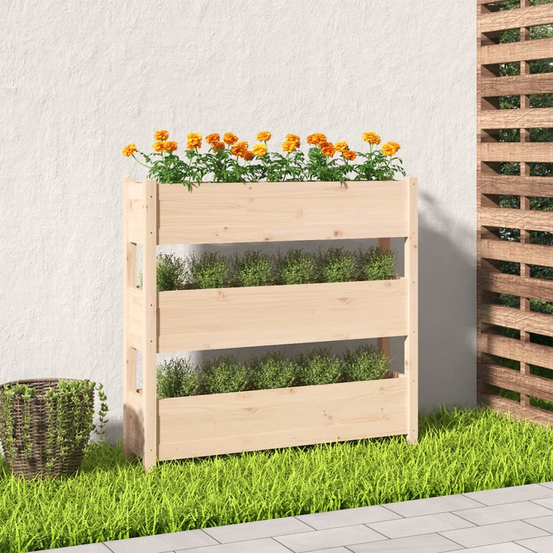 Planter 112x25x104.5 cm Solid Wood Pine