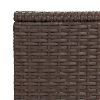 C Table Brown 40x35x60 cm Poly Rattan