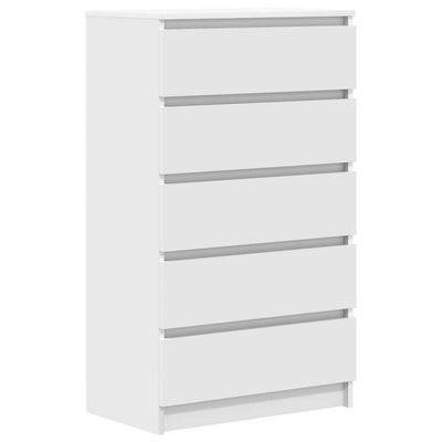 Drawer Cabinet White 60x36x103 cm Engineered Wood