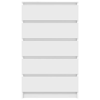 Drawer Cabinet White 60x36x103 cm Engineered Wood