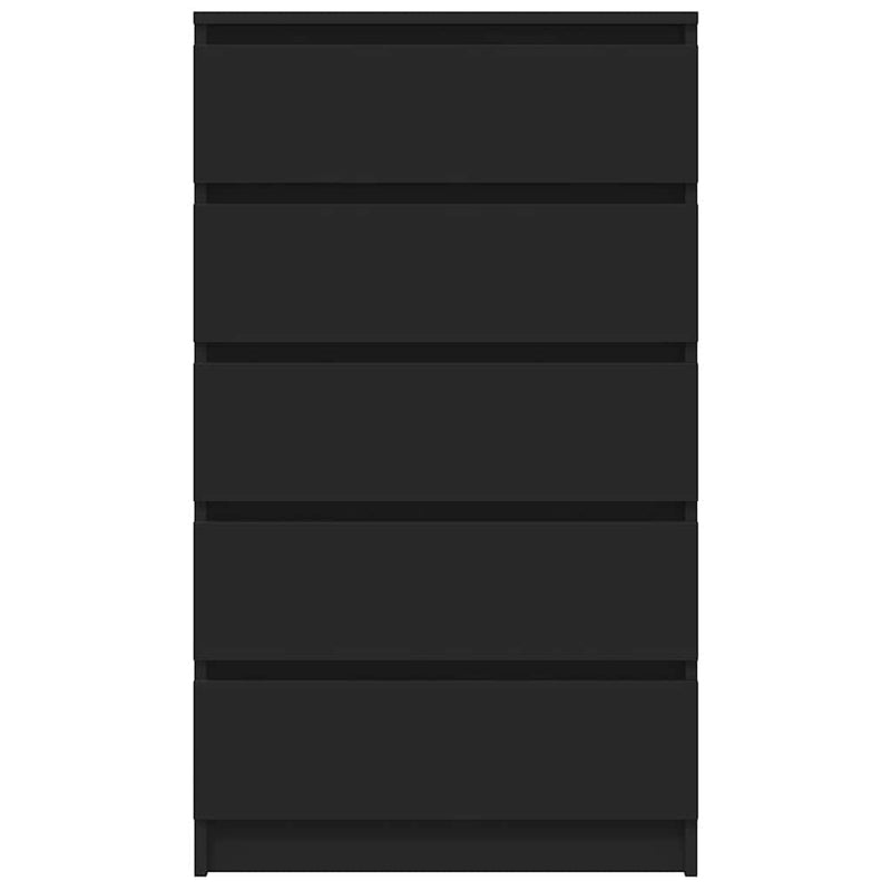 Drawer Cabinet Black 60x36x103 cm Engineered Wood