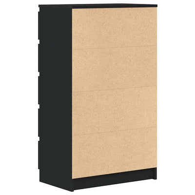 Drawer Cabinet Black 60x36x103 cm Engineered Wood