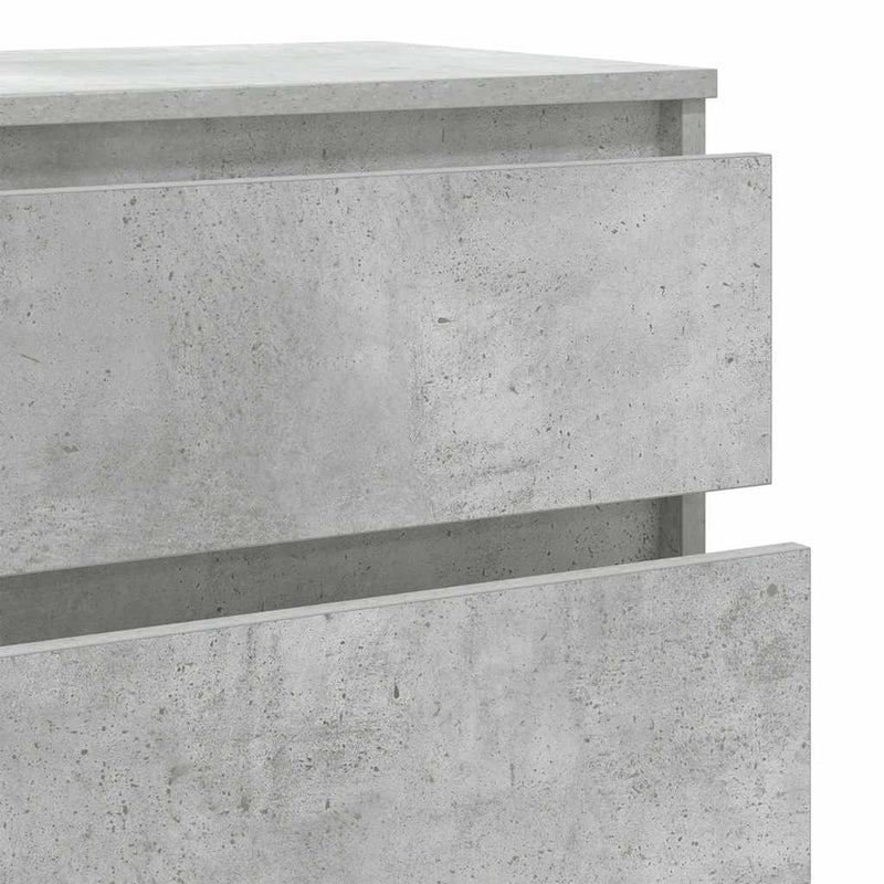 Drawer Cabinet Concrete Grey 60x36x103 cm Engineered Wood