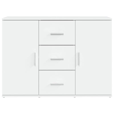 Sideboard White 91x29.5x65 cm Engineered Wood