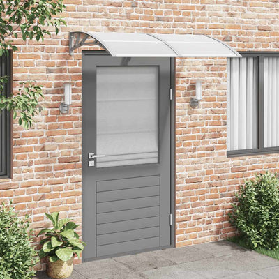 Door Canopy Grey 150x100 cm Polycarbonate