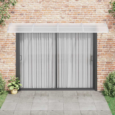 Door Canopy Grey 350x100 cm Polycarbonate