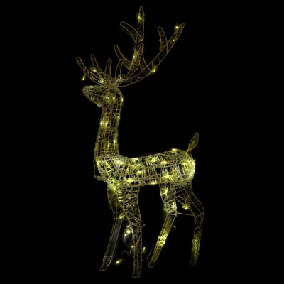 Acrylic Reindeer Christmas Decorations 3 pcs 120 cm Warm White