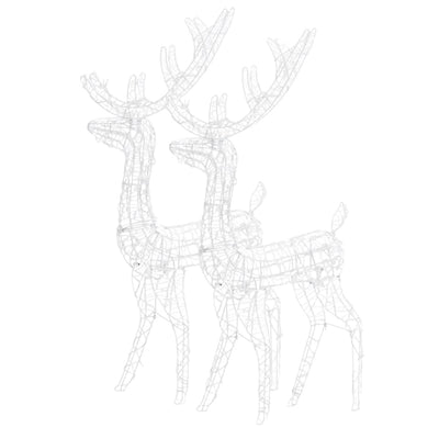 Acrylic Reindeer Christmas Decorations 2 pcs 120 cm Blue