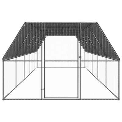 Outdoor Chicken Cage 3x10x2 m Galvanised Steel