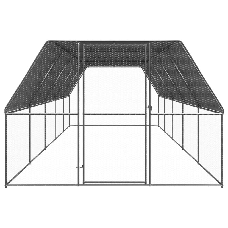 Outdoor Chicken Cage 3x10x2 m Galvanised Steel