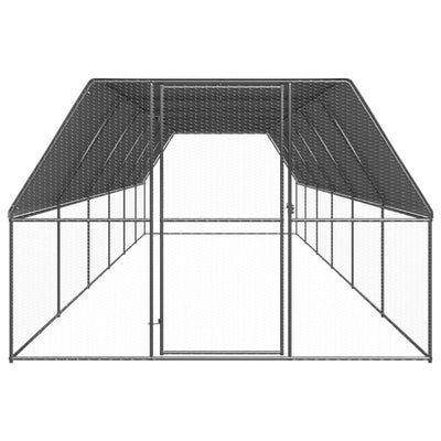 Outdoor Chicken Cage 3x12x2 m Galvanised Steel