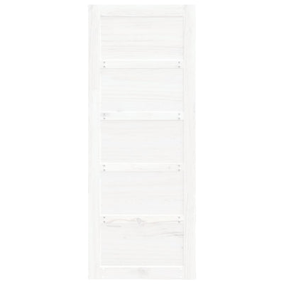 Barn Door White 80x1.8x204.5 cm Solid Wood Pine