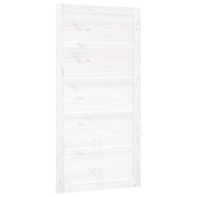 Barn Door White 100x1.8x204.5 cm Solid Wood Pine