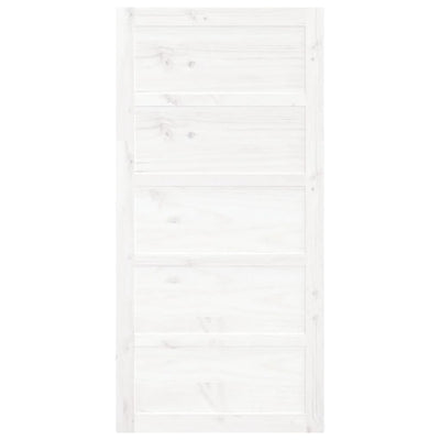 Barn Door White 100x1.8x204.5 cm Solid Wood Pine