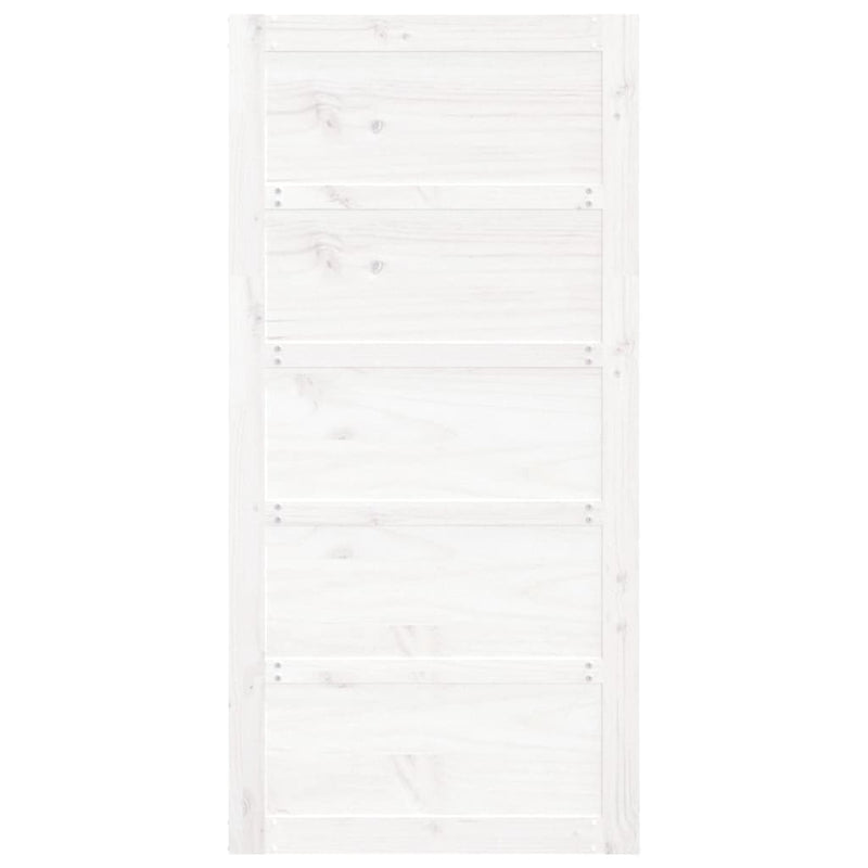 Barn Door White 100x1.8x204.5 cm Solid Wood Pine