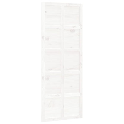 Barn Door White 80x1.8x214 cm Solid Wood Pine