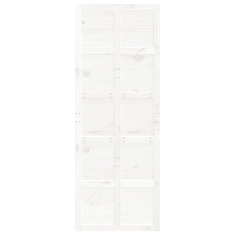 Barn Door White 80x1.8x214 cm Solid Wood Pine