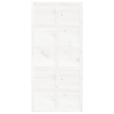 Barn Door White 100x1.8x214 cm Solid Wood Pine