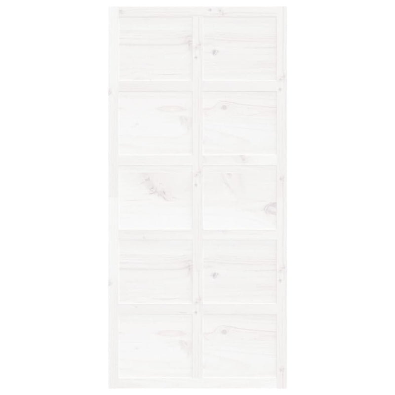 Barn Door White 100x1.8x214 cm Solid Wood Pine