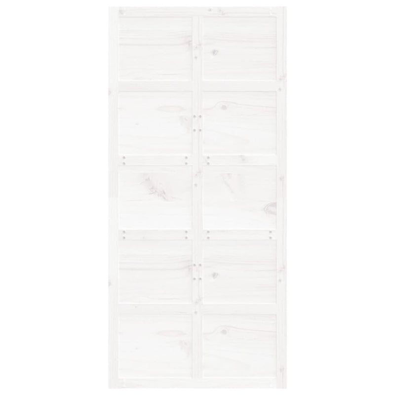 Barn Door White 100x1.8x214 cm Solid Wood Pine