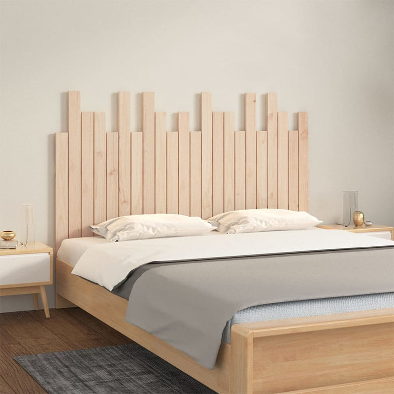 Wall Headboard 140 cm Solid Wood Pine