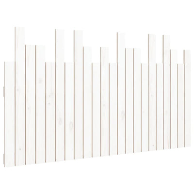 Wall Headboard White 140 cm Solid Wood Pine