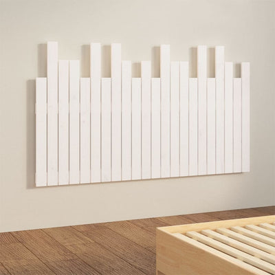 Wall Headboard White 140 cm Solid Wood Pine