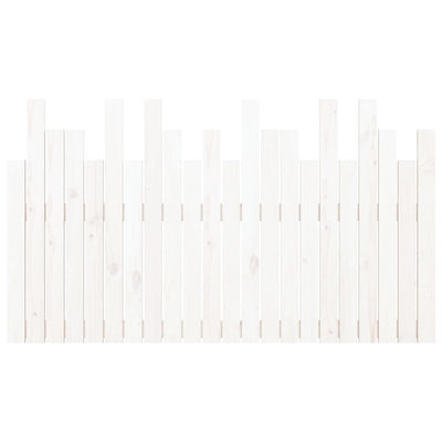 Wall Headboard White 140 cm Solid Wood Pine