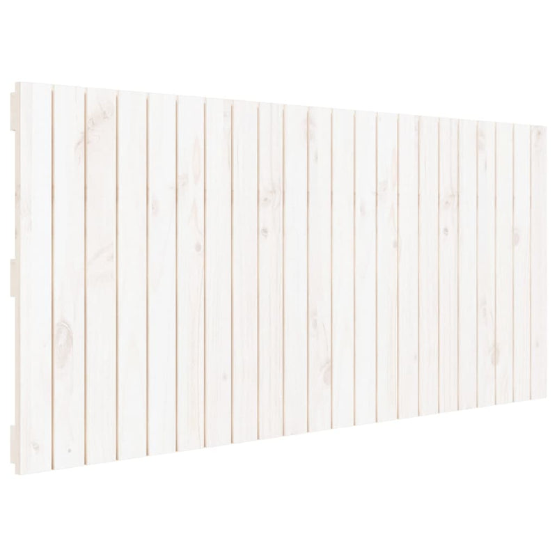 Wall Headboard White 140 cm Solid Wood Pine