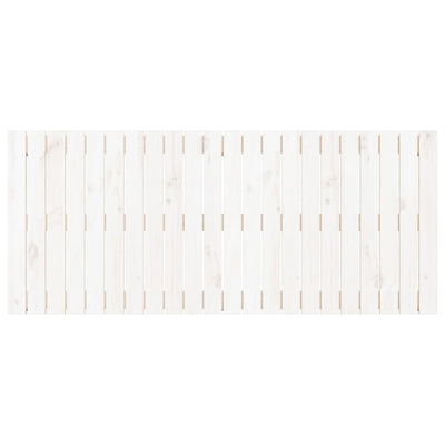 Wall Headboard White 140 cm Solid Wood Pine