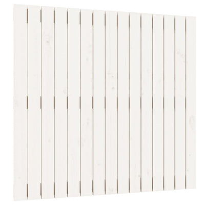 Wall Headboard White 95.5 cm Solid Wood Pine