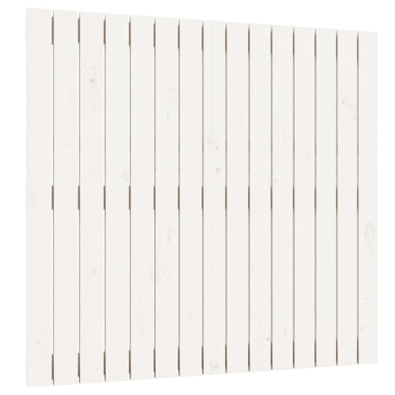 Wall Headboard White 95.5 cm Solid Wood Pine