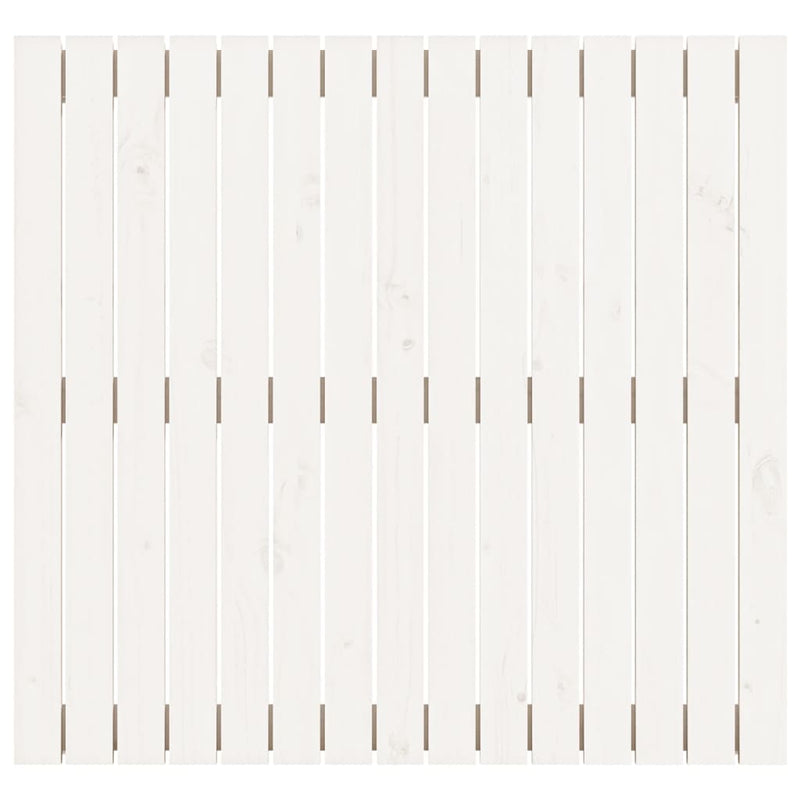 Wall Headboard White 95.5 cm Solid Wood Pine