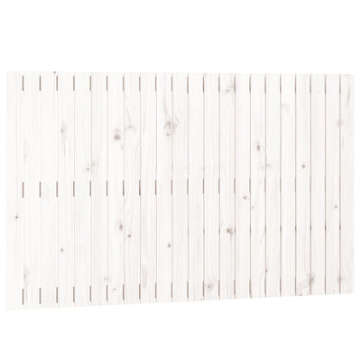 Wall Headboard White 140 cm Solid Wood Pine