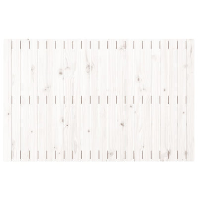 Wall Headboard White 140 cm Solid Wood Pine