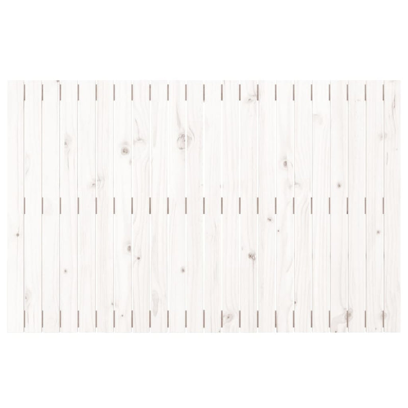 Wall Headboard White 140 cm Solid Wood Pine