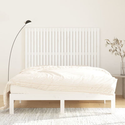 Wall Headboard White 159.5 cm Solid Wood Pine