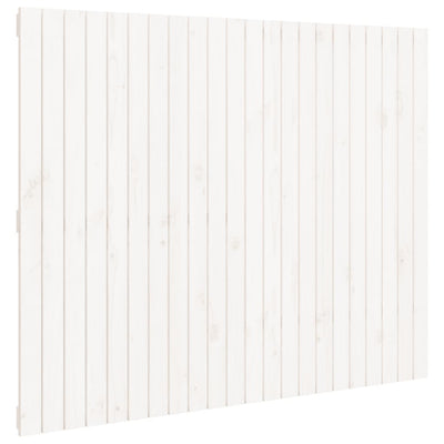 Wall Headboard White 140 cm Solid Wood Pine