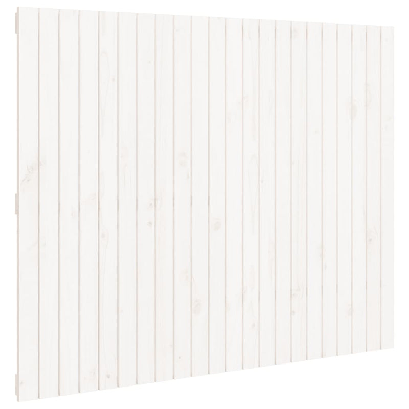 Wall Headboard White 140 cm Solid Wood Pine