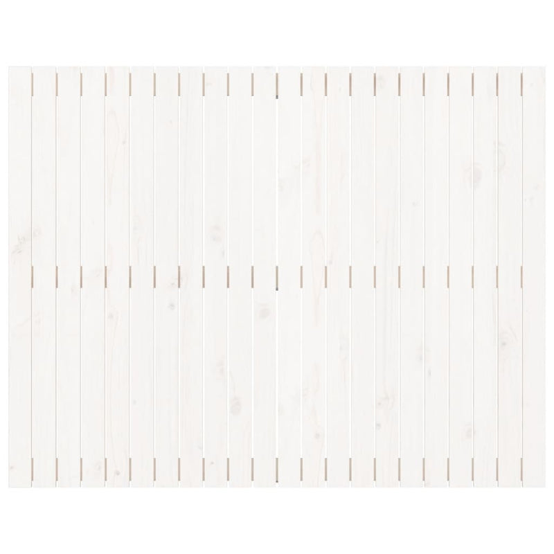 Wall Headboard White 140 cm Solid Wood Pine