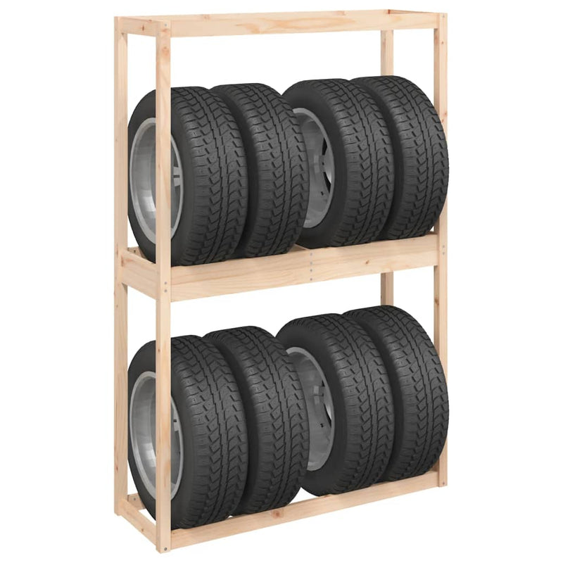 Tire Rack 120x40x180 cm Solid Wood Pine